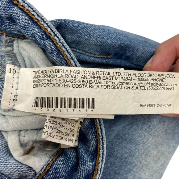 Forever 21 Skinny Button Fly High Rise Jeans size 30 - Picture 7 of 8